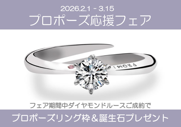 【2/1~3/15開催中】大好評！プロポーズ応援フェア